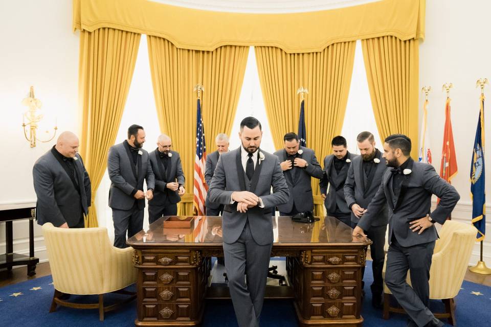 Grooms Men in the Oval Office