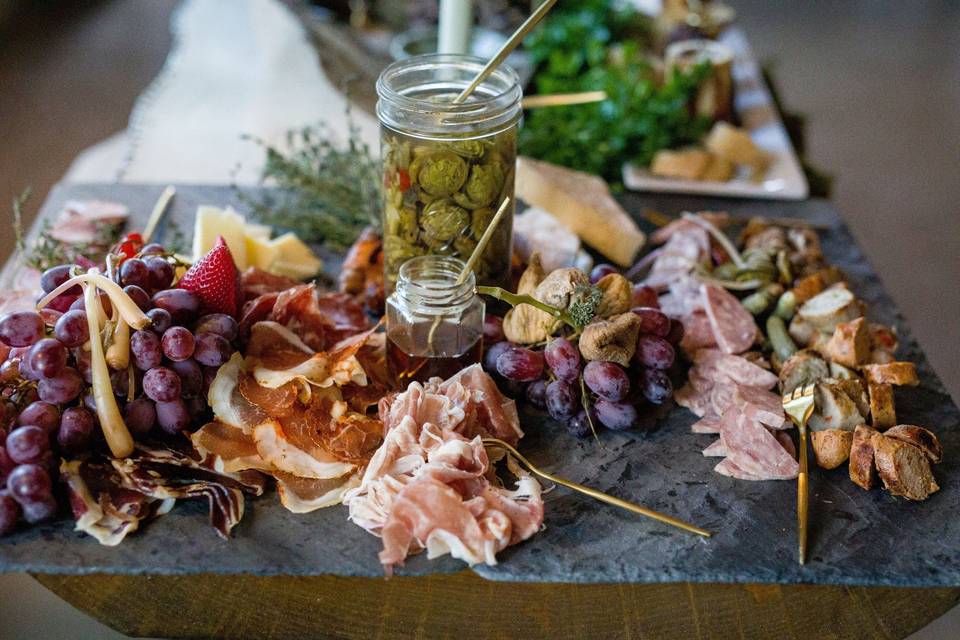 Charcuterie on Slate