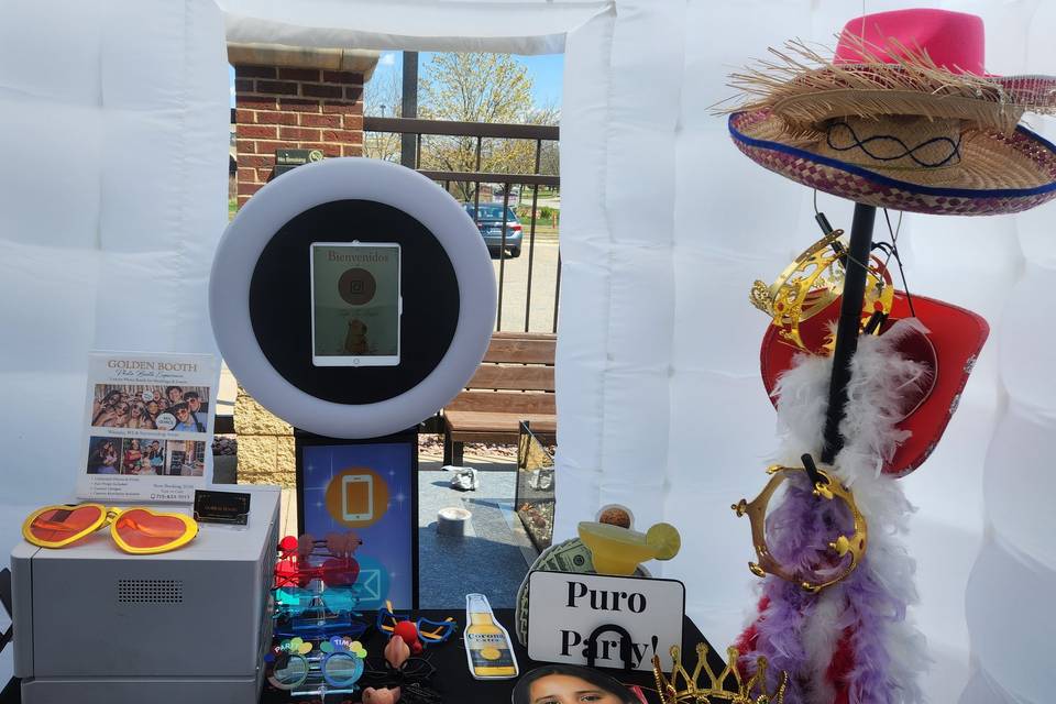 Inflatable booth lux package