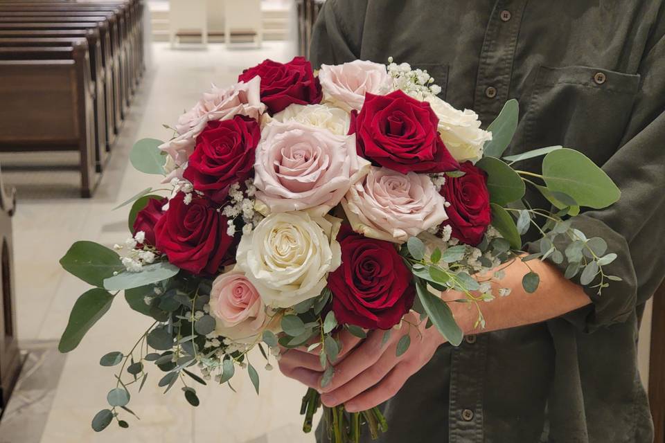 Rose Gradient Bridal Bouquet
