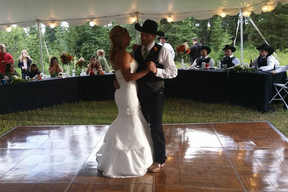 Couple dancing