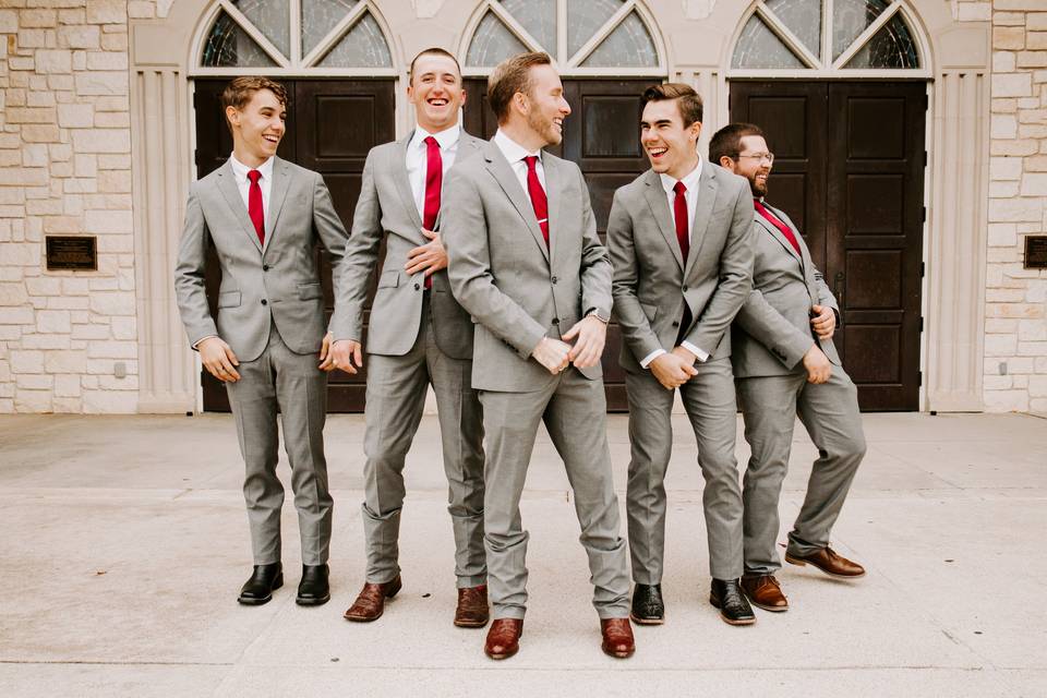 Logan and his groomsmen