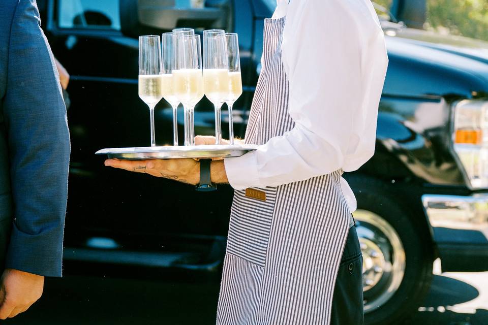 Wedding Guest Limo Bus Drop Of