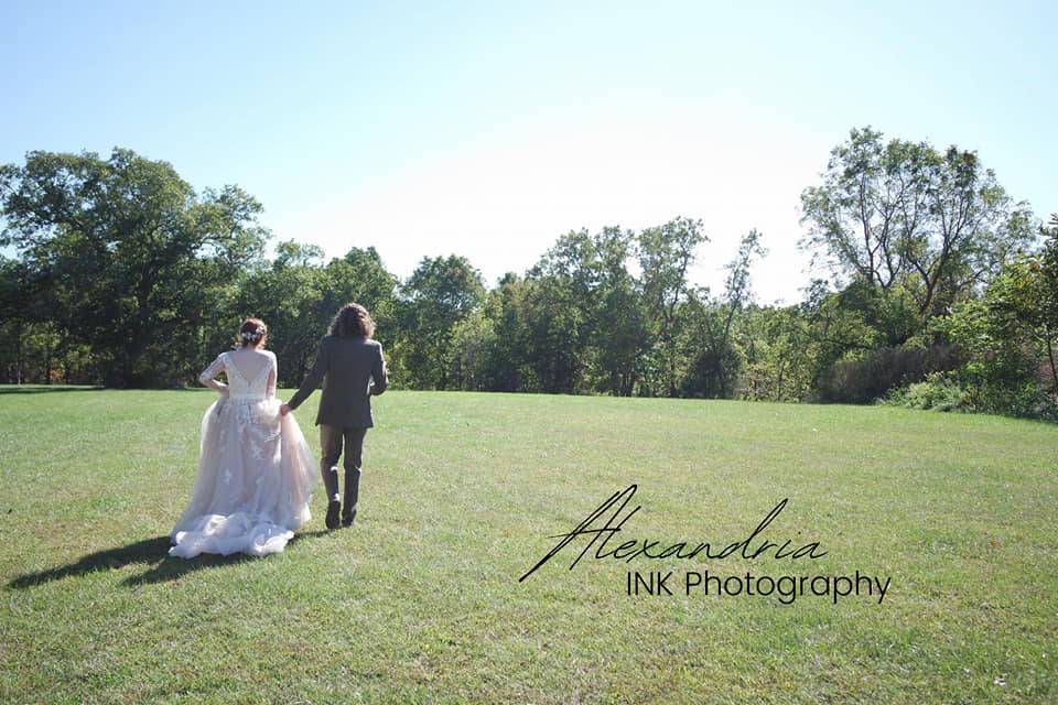 Outdoors at the castle