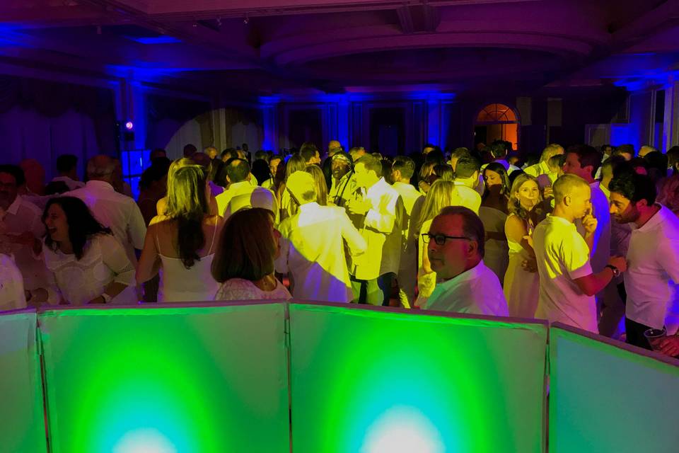 Dance floor at a party with CW Productions