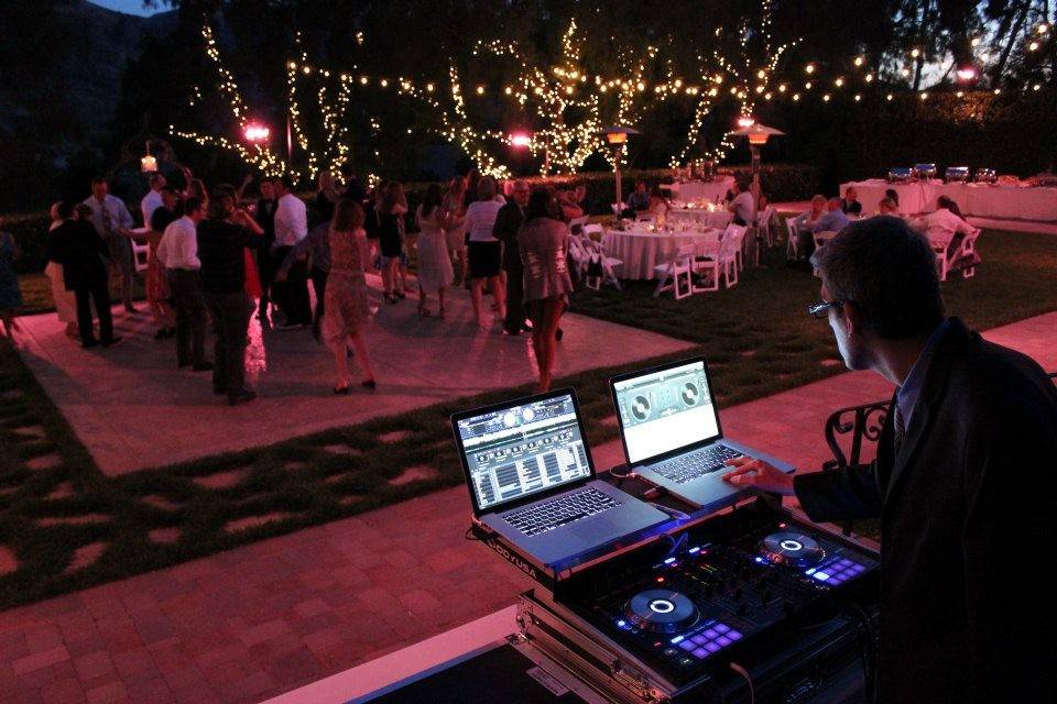 Garden party DJ booth