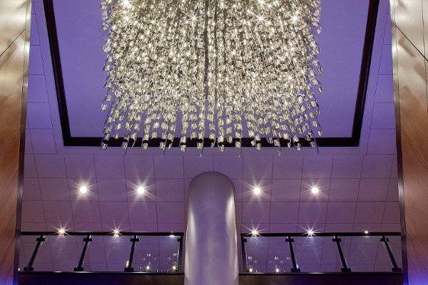 Steel Chandelier to Ballroom Level