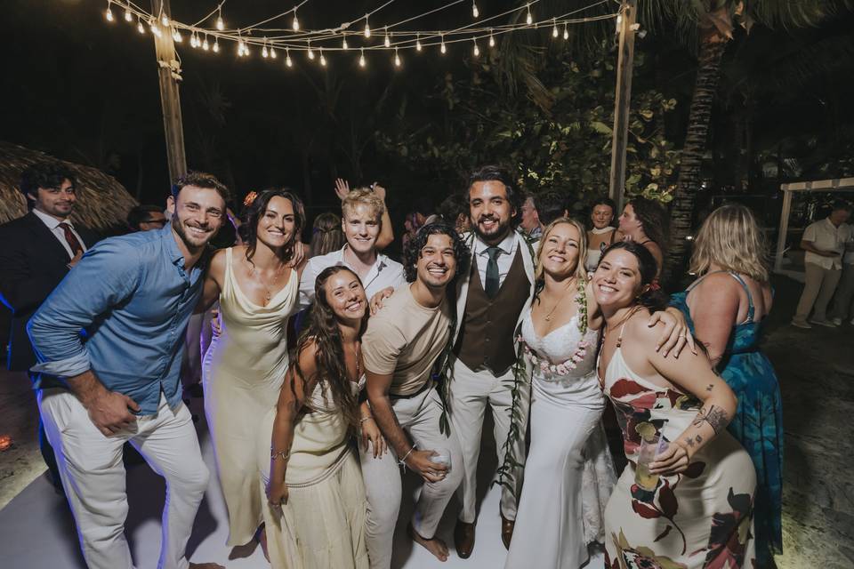 Destination wedding moment.