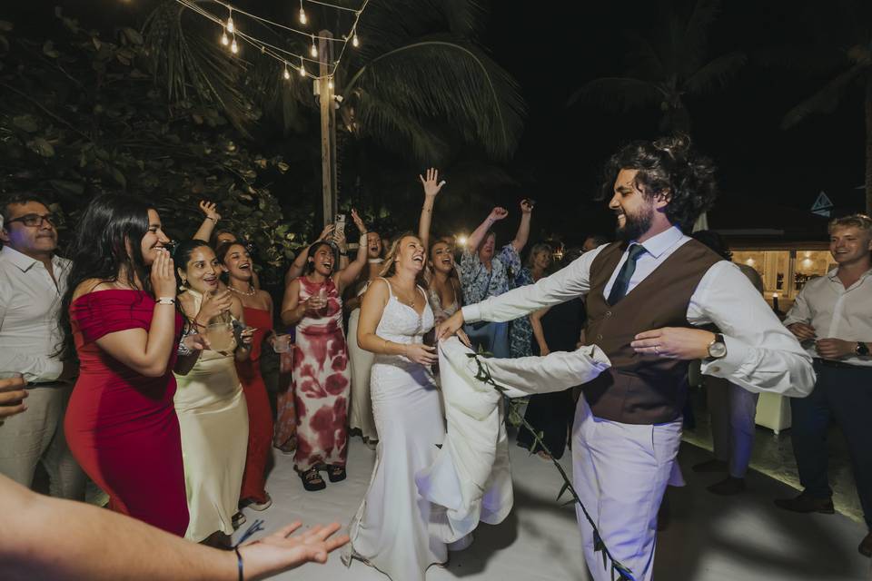 Punta Cana wedding moment.
