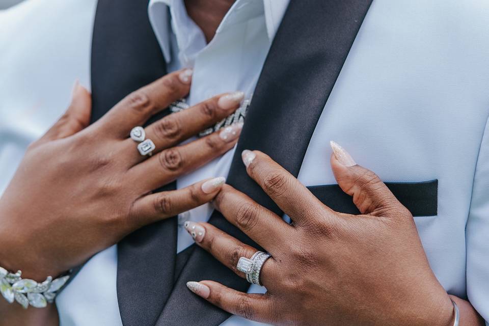 Wedding ring detail