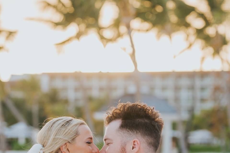 A magical kiss under the Carib
