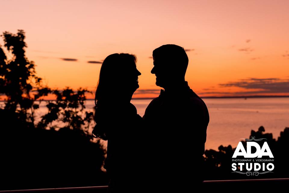 Love at sunset.