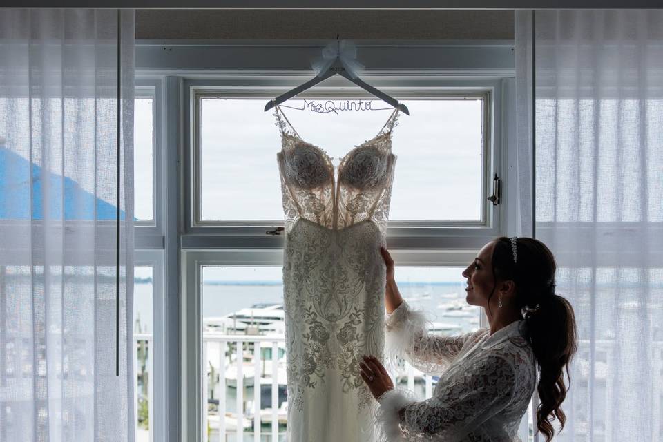 The dress. The moment.