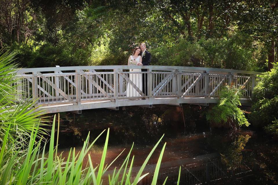 Posing on the bridge