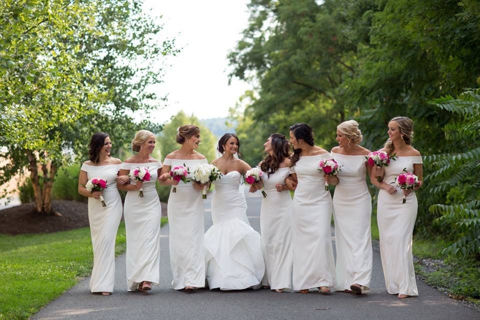 Bride and her Girl Squad