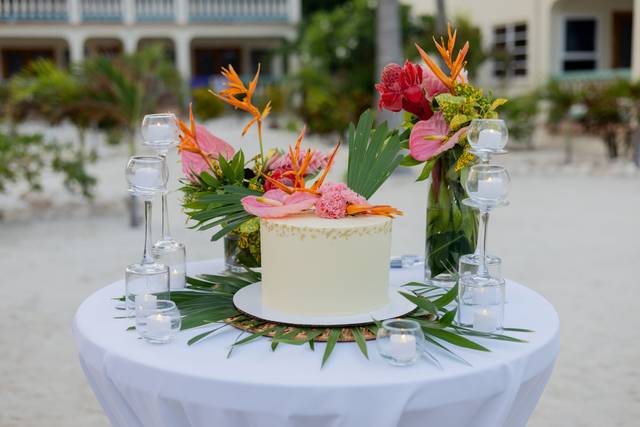 Tropical Wedding Cake