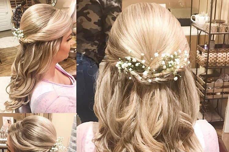 Half up look