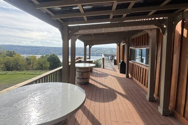 The newly covered south deck.