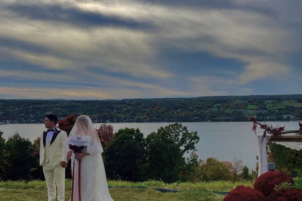First dance with a view.