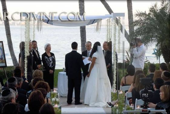 ArcDivine.com :: Miami Acrylic Chuppah Wedding Canopy Arch Rental Plastic Clear Glass