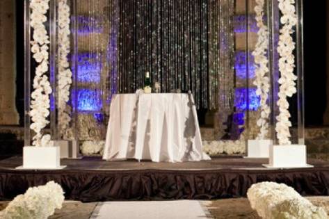 ArcDivine.com :: Miami Acrylic Chuppah Wedding Canopy Arch Rental Plastic Clear Glass