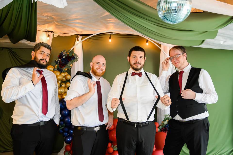 The grooms men