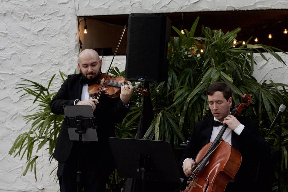 String Duo at cocktail hour