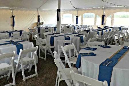 Blue and White Country Wedding