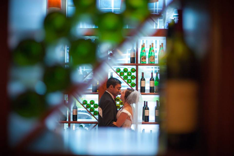 A very rich feel to both the wedding and reception held at the Hilton Hotel in downtown Omaha, next to the Century Link Center.