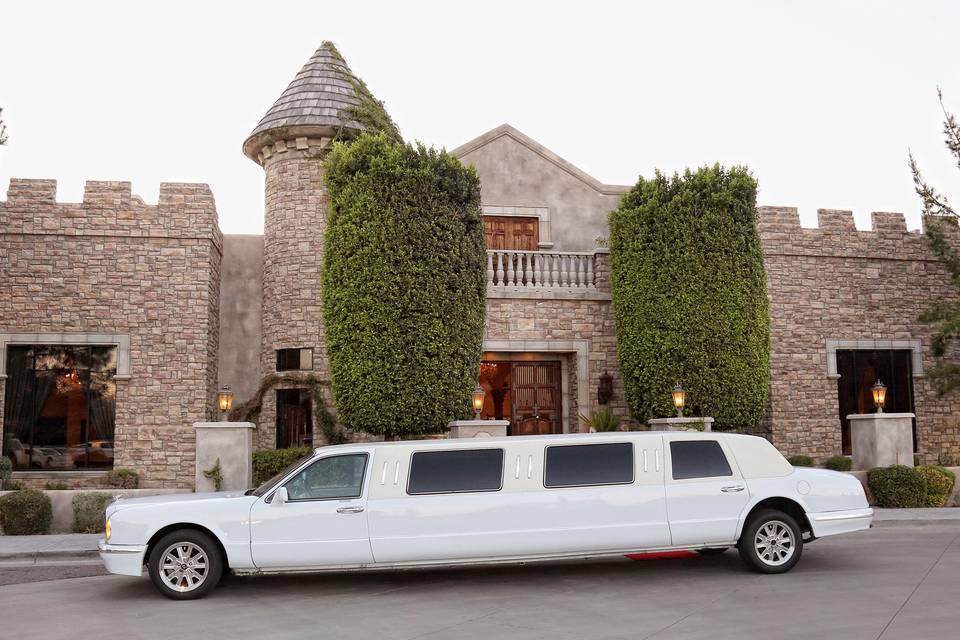 Long white limo