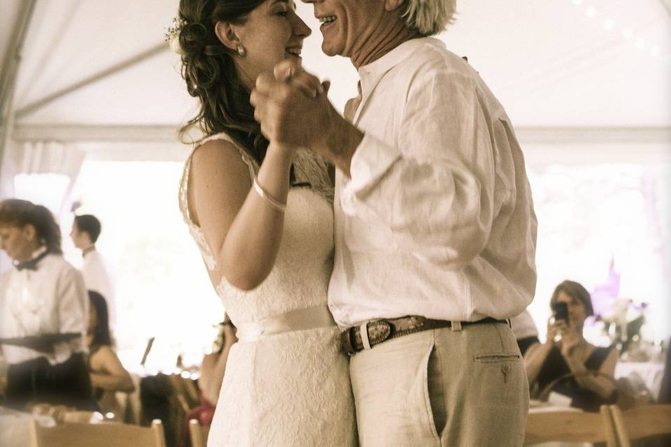 Father/Daughter Dance at Wedding Reception at Lake Creek Lodge in Camp Sherman, Metolius River area, Central Oregon.http://www.lakecreeklodge.com/receptions.php