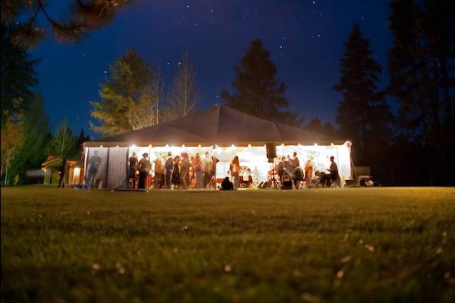 Tented Reception in the North Meadow at Lake Creek Lodge in Camp Sherman, Metolius River area, Central Oregon.http://www.lakecreeklodge.com/receptions.php