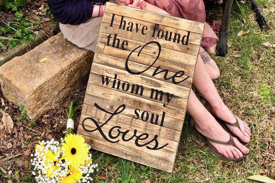 Elopement with fur babies