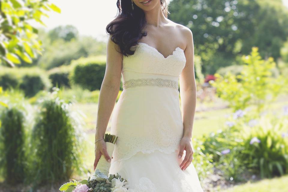 Bride in the garden