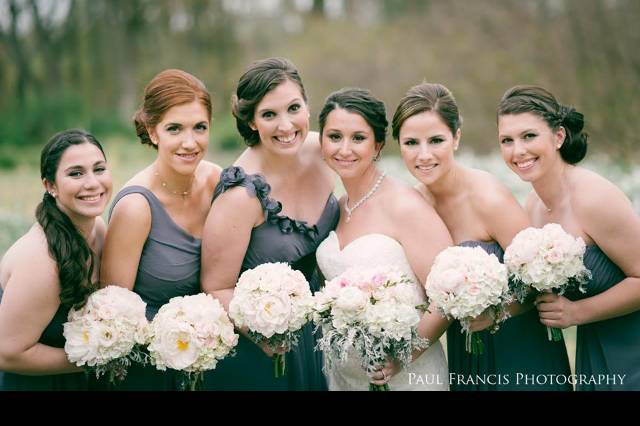 Slate Grey Bridesmaids