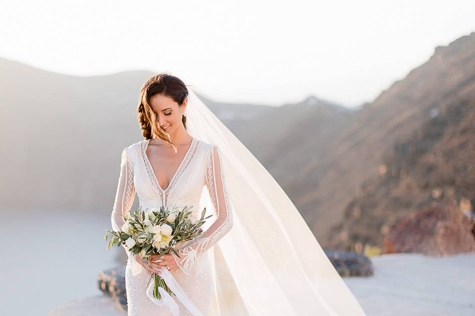 Wedding in Santorini Island