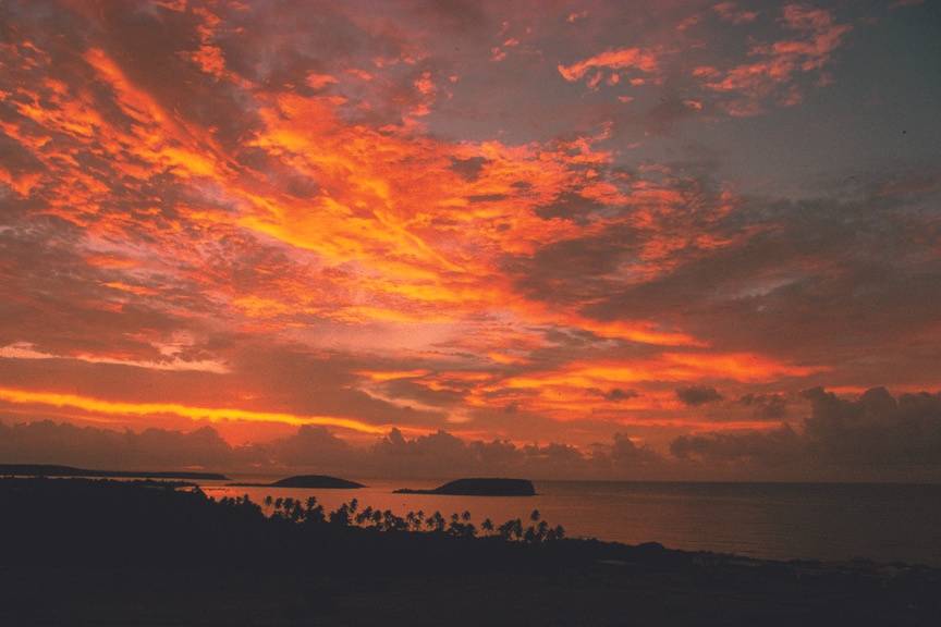 Sunrise from your Caribbean view room.