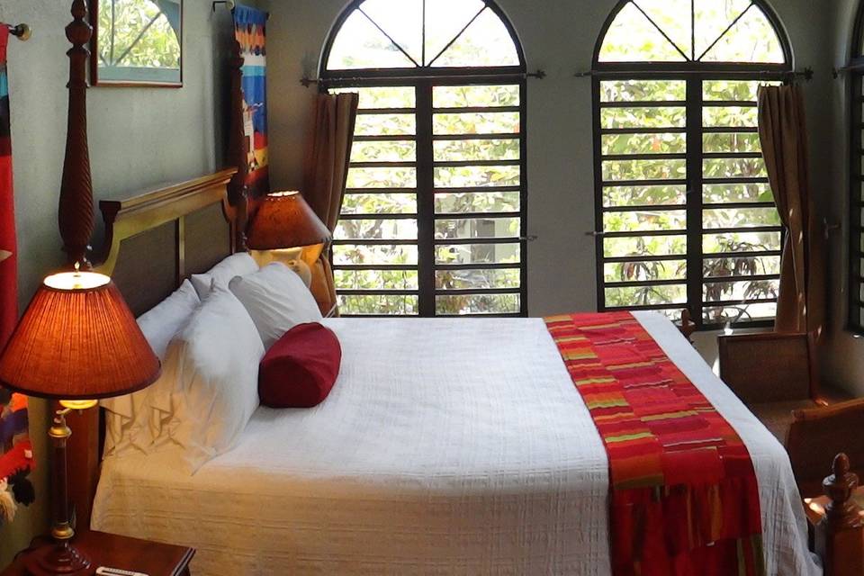 Master bedroom in the Mexican theme two room suite