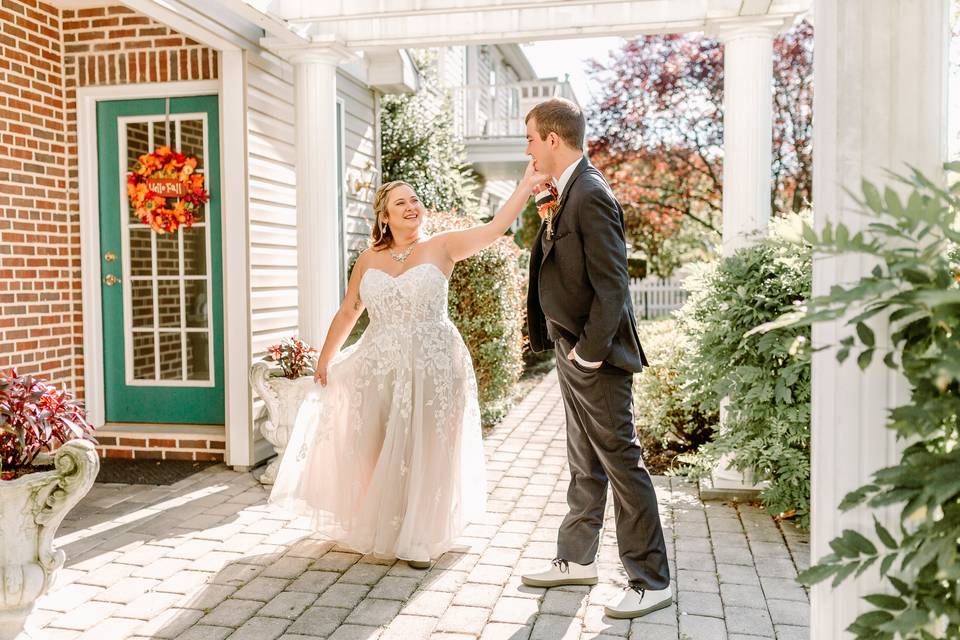 Groom spins bride