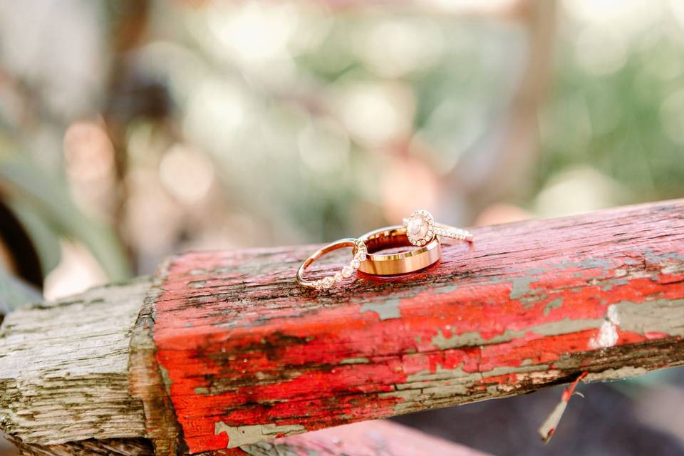 Ring on old canon wheel