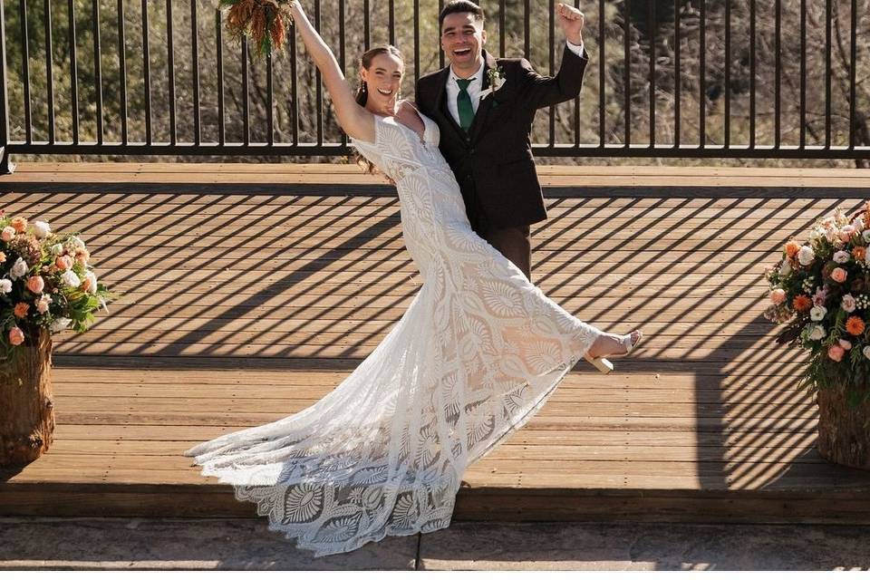 A beautiful boho bride!