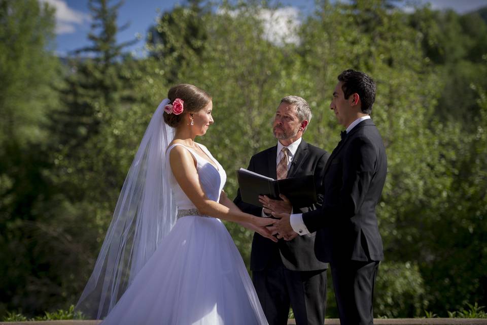 Wedding in the woods