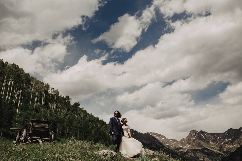 Groom and bride