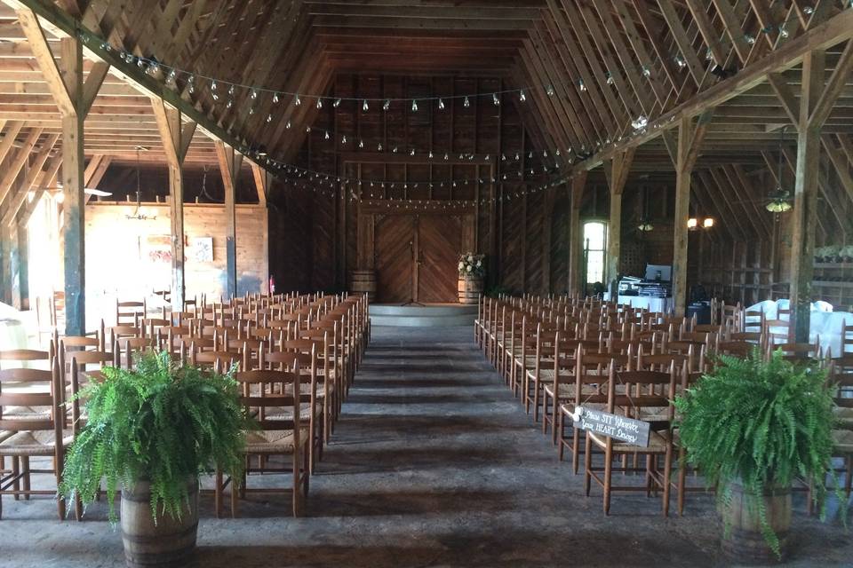 Wedding ceremony space