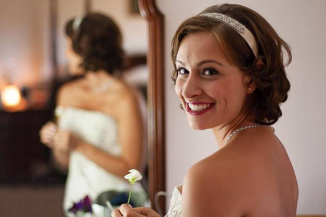 Smiling bride - Carl Walsh Weddings