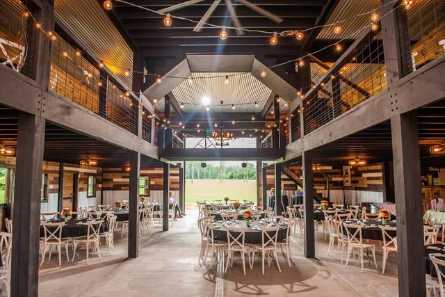 Barn reception setup