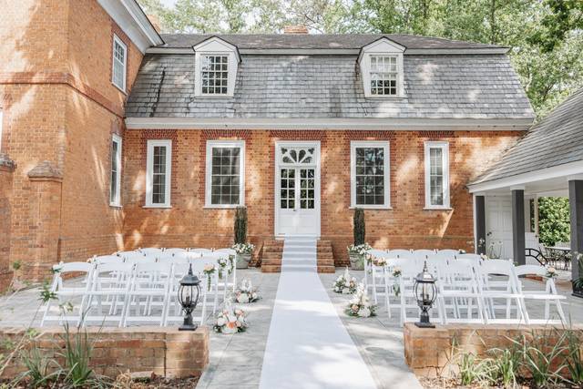 Courtyard wedding