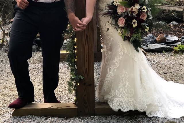 Groom and bride