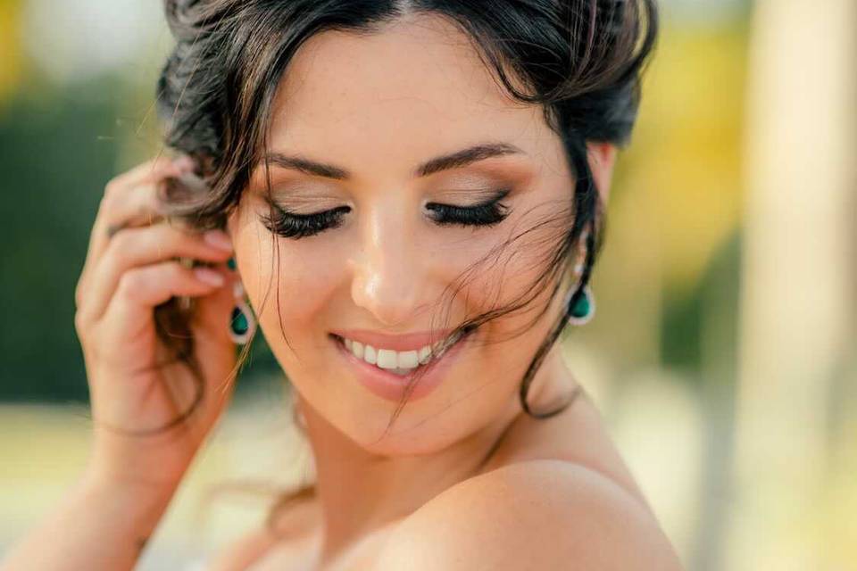 Bridal hair and makeup by Casa