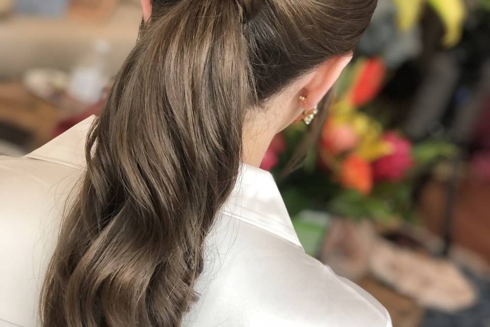 Hairstyle ponytail